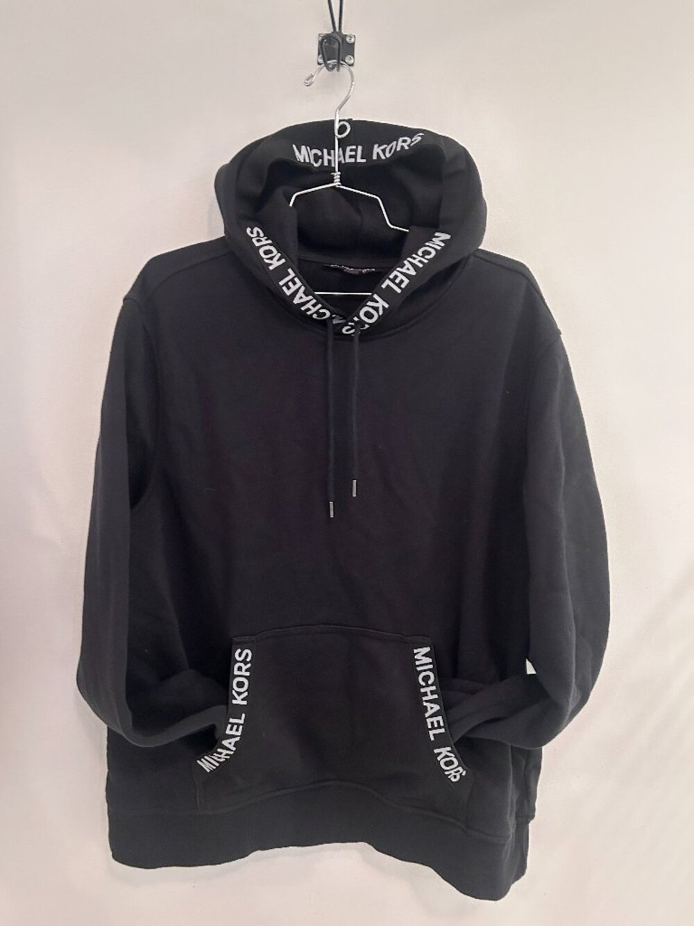 Michael Kors Black Logo Hoodie XL - Picture 2 of 6